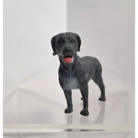 Black Labrador Retriever Dog Tree House Kids 3" Figure - Picture 2 of 7